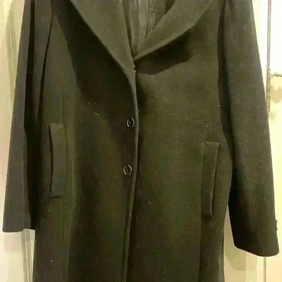 Larry Levine Design Lambswool & Cashmere Peacoat - Picture 4 of 10